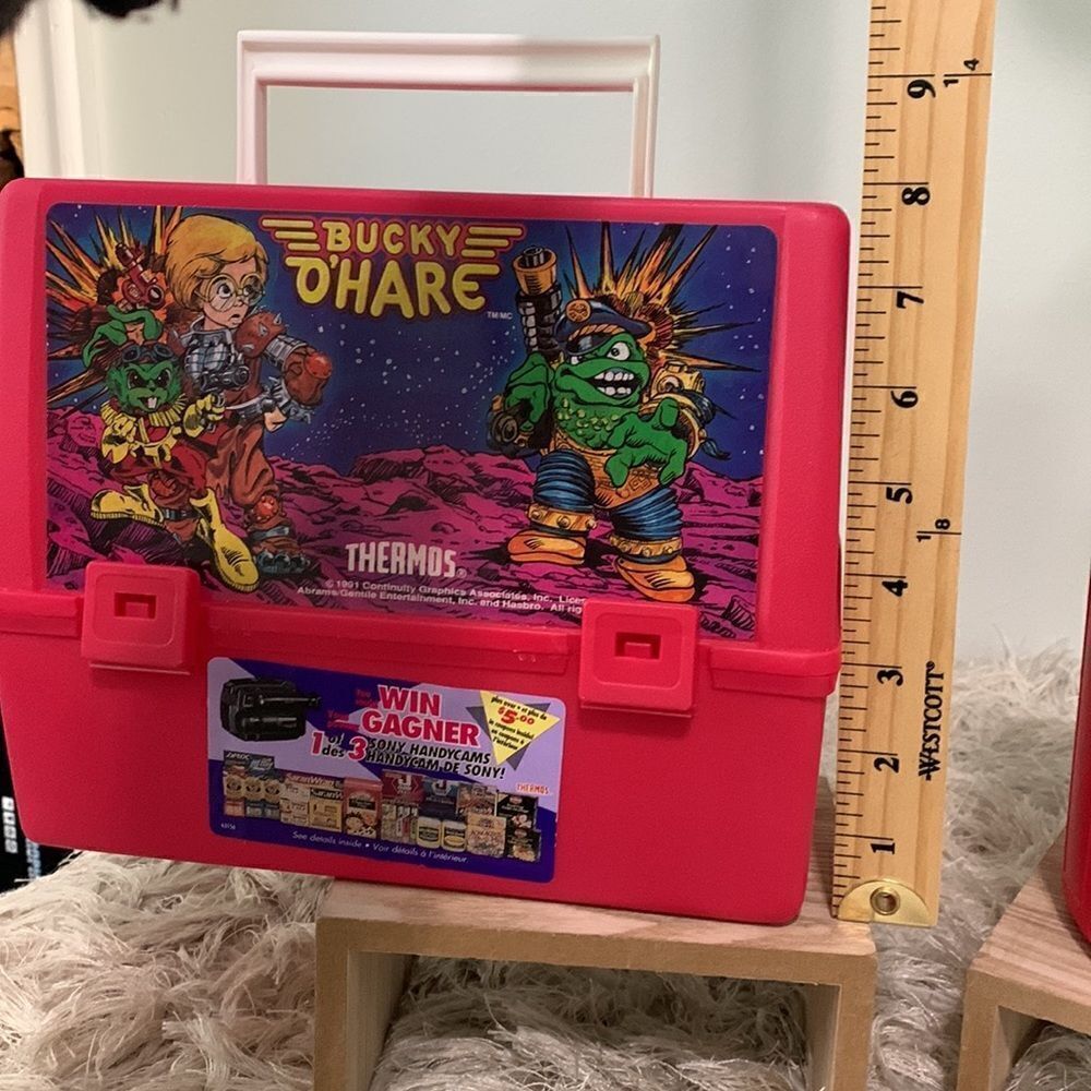 Vintage Never Used 1991 Bucky O’Hare Thermos Lunch Box W/Original Coupon Sticker - Picture 16 of 16